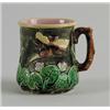 Image 1 : MAJOLICA: LARGE HANDLED MUG…