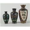 Image 1 : THREE SMALL CLOISONNÉ VASES…