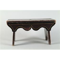 PAINT DECORATED FOOTSTOOL…