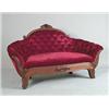 Image 1 : VICTORIAN WALNUT LOVESEAT…