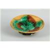 Image 1 : MAJOLICA: SHALLOW COMPOTE…