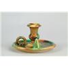 Image 1 : MAJOLICA: CHAMBER STICK…