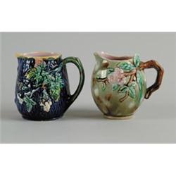 MAJOLICA: TWO CREAMERS…