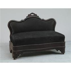 EMPIRE MAHOGANY SETTEE…