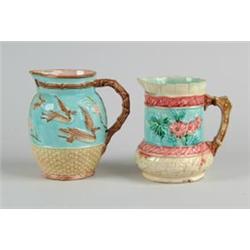 MAJOLICA: TWO PITCHERS…