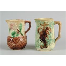 MAJOLICA: TWO PITCHERS…