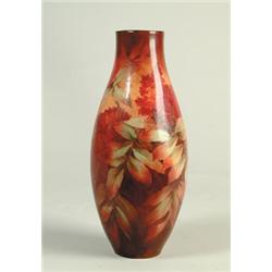 HAND PAINTED TALL VASE…