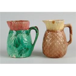 MAJOLICA: TWO PITCHERS…