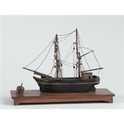 SMALL WOOD SHIP MODEL…