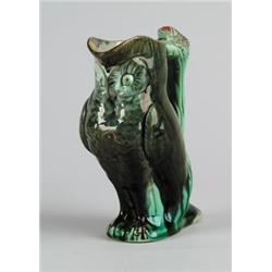 MAJOLICA: OWL PITCHER…