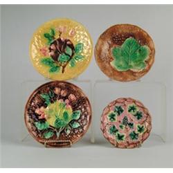 MAJOLICA: FOUR PLATES…