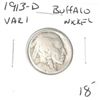Image 1 : 1913-D *VARIETY 1*BUFFALO NICKEL RED BOOK VALUE $18.00+ *NICE EARLY GOOD GRADE*!! BUFFALO NICKEL CAM