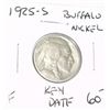 Image 1 : 1925-S *RARE KEY DATE* BUFFALO NICKEL RED BOOK VALUE $60.00+ *NICE EARLY FINE GRADE*!!