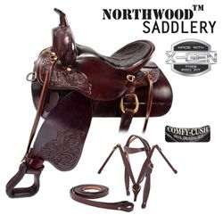Dark Brown Comfortable Trail Endurance Western Saddle 15 [8159]