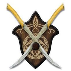 LOTR The Fighting Knives of Legolas Greenleaf, Set of Two 760729113725