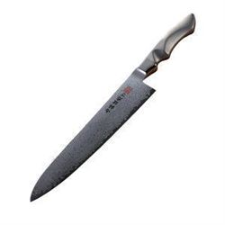 All Stainless Ultra-Chef Gyuto Knife, Damascus Blade, 9.5 in MNA-ALAM-SC9