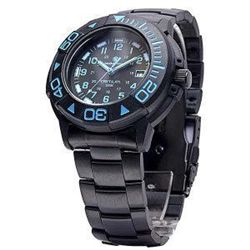 Diver Tritium, 40mm, Blue Face, Black Rubber Strap 024718100630