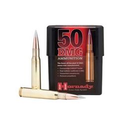 Hornady A-Max 50 Browning Machine Gun (BMG) AMAX Match 750 GR-100 Rounds-UPC # 090255382709