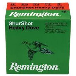 Remington RHD128 Shurshot Heavy Dove Loads 12 ga 2.75" 1-1/8 oz 8 Shot 500 shells UPC # 047700508801