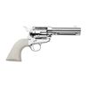 Image 1 : TRADITIONS FRONTIER SINGLE ACTION 45 COLT NKL/WHITE 5.5" 040589018300