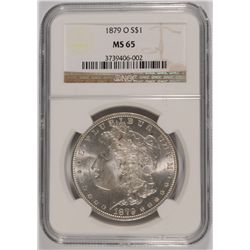 1879-O MORGAN DOLLAR NGC MS-65 (RARE)