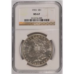 1903 MORGAN DOLLAR NGC MS-67 (WHITE)