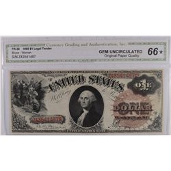 1880 $1 US NOTE CGA 66*