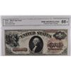 Image 1 : 1880 $1 US NOTE CGA 66*