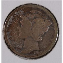 1921 MERCURY DIME AG/G