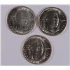 Image 1 : SET OF 1951 (P, D, S) BOOKER T WASHINGTON COMMEN HALF DOLLARS CH BU