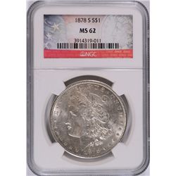 1878-S MORGAN DOLLAR NGC MS-62