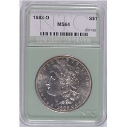 1883-O MORGAN DOLLAR NTC MS-64