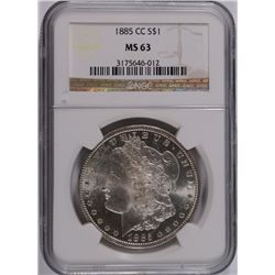 1885-CC MORGAN DOLLAR NGC MS-63