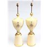 Image 1 : Pair painted composition lamps