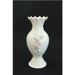 Belleek vase with "Floral" design