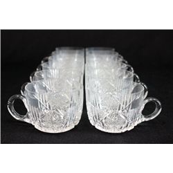 Cut glass punch cups