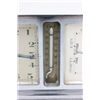 Image 3 : Abercrombie & Fitch chrome clock & barometer