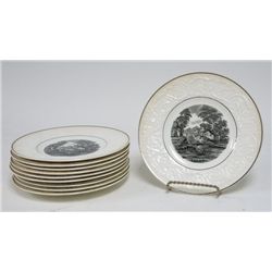 10 Wedgewood plates