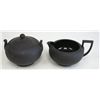 Image 1 : Wedgewood Basalt sugar & creamer