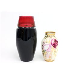 Correia vase & Rosenthal & Pickard vase