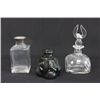Image 1 : 3 glass decanters