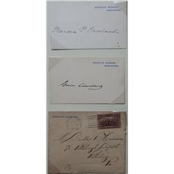 Grover Cleveland & Francis signed Executive Mansion Cards