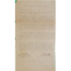 Important Castro Letter written in 1956 While in Mexico