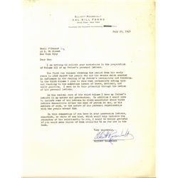 Elliot Roosevelt TLS (Franklin D. Roosevelt)