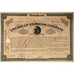 James C. Fargo, James f Fargo & William H. Seward Jr, Signed American Express
