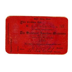 Harry Houdini & Theodore Hardeen Signed Membership Cards