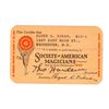 Image 2 : Harry Houdini & Theodore Hardeen Signed Membership Cards