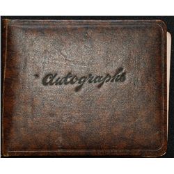 Vintage Autograph Album signed by Mario Lanza, Tom Mix, May West and more!