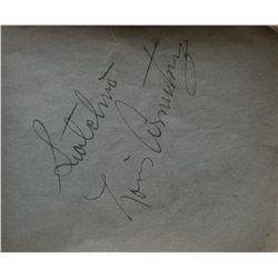 Vintage Autograph Album late 1930's(Loui Amstraong, Ethel Waters, Roy Rogers)