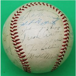 1951 World Series  New York Yankees Team Signed Baseball